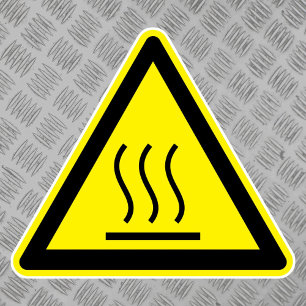 Burn Hazard Hot Surface Label