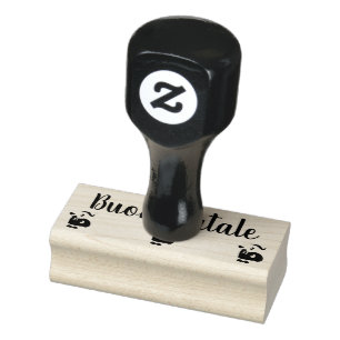 Burn Natalie (Italian) Christmas Rubber Stamp