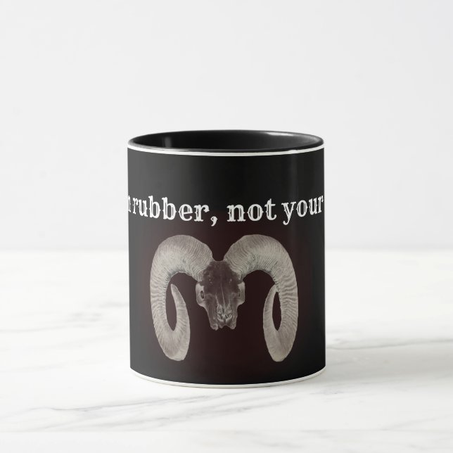 Burn rubber not your soul. Personalised Mug (Center)