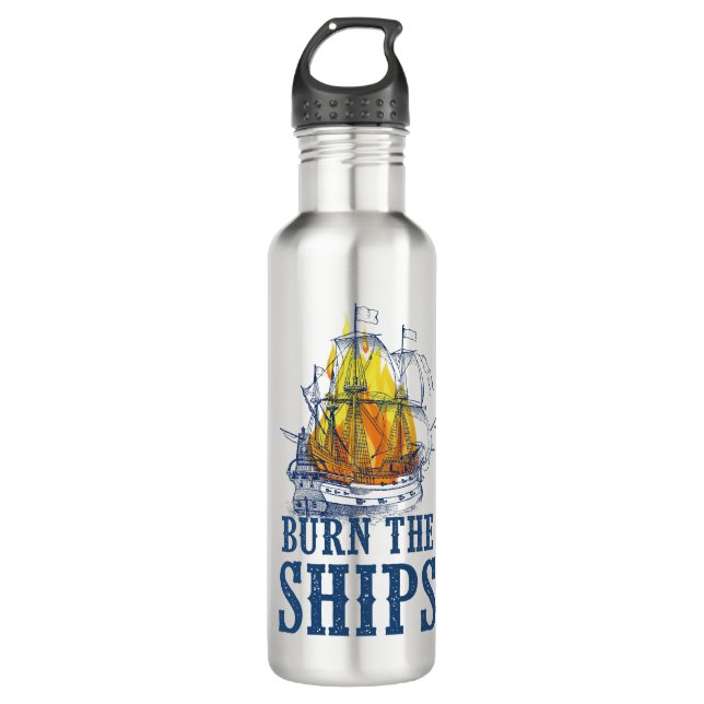 Burn the ships, For King and Country fan art 710 Ml Water Bottle (Front)