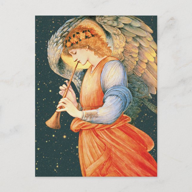 Burne-Jones Angel playing a flageolet CC1130 Postcard (Front)