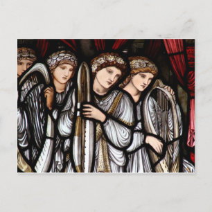 Burne-Jones Angels Christmas Postcard