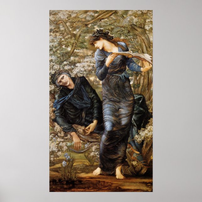 Burne-Jones - Beguiling Of Merlin (Merlin, Vivian) Poster (Front)