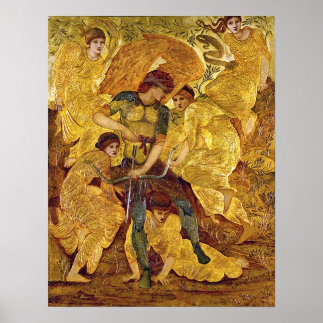 Burne-Jones - Cupid's Hunting Fields 1882 Poster (Front)