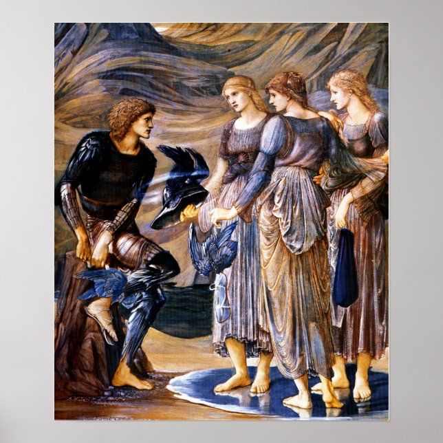 Burne-Jones - Perseus And Sea Nymphs 1877 Poster (Front)