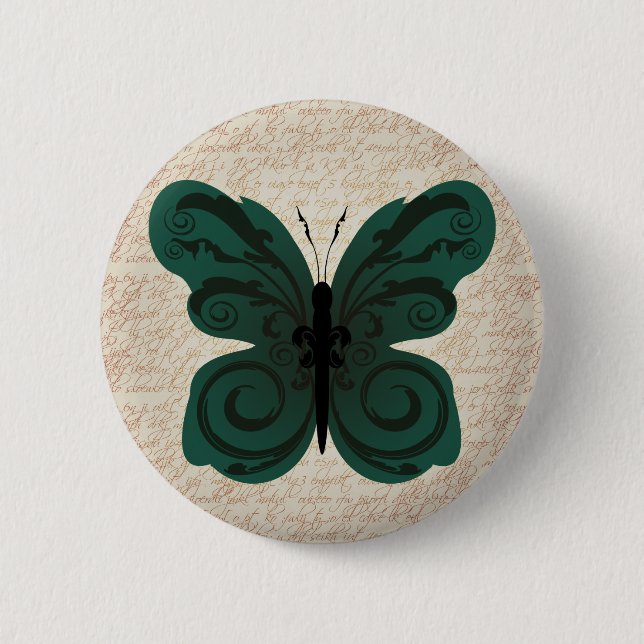 Burned Butterfly Button (Front)