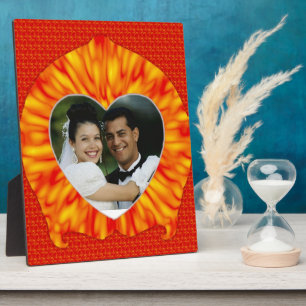 Burned Heart Photo Frame