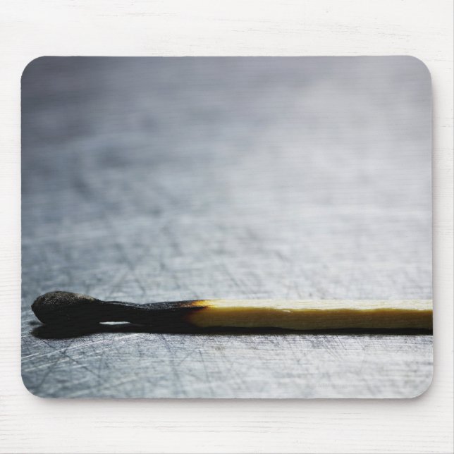 Burned match on stainless steel 2 mouse mat (Front)