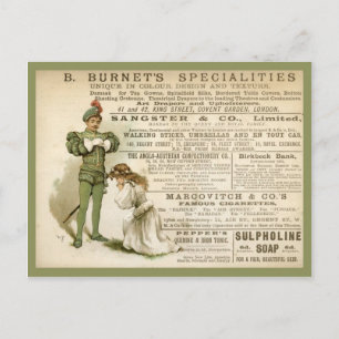 Burnet's Specialities Postcard