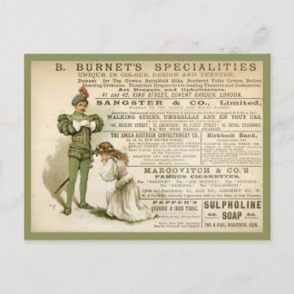 Burnet's Specialities Postcard