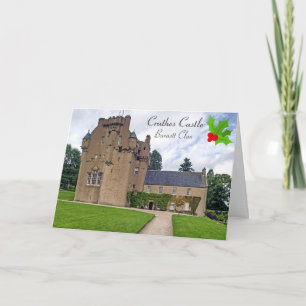 Burnett Clan's Crathes Castle Holly Christmas Card