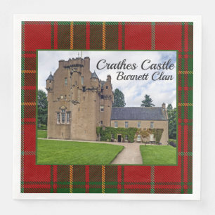 Burnett Clan's Tartan Crathes Castle Paper Napkin