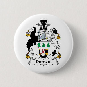 Burnett Family Crest 6 Cm Round Badge