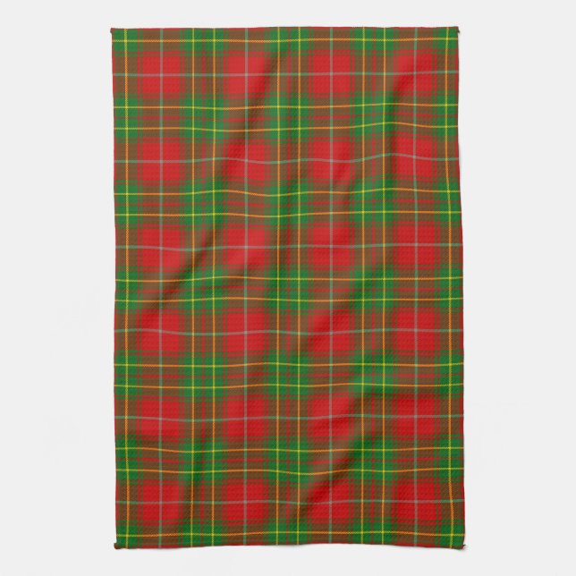 Burnett Scottish Tartan Plaid Tea Towel (Vertical)