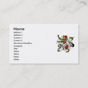 Burnett Tartan Lion Business Card