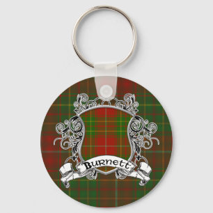 Burnett Tartan Shield Key Ring