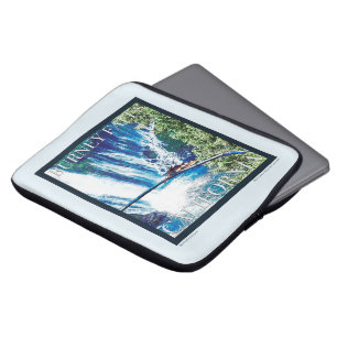 Burney Falls, CA Poster Laptop Sleeve
