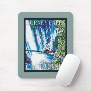 Burney Falls, CA Poster Mouse Mat