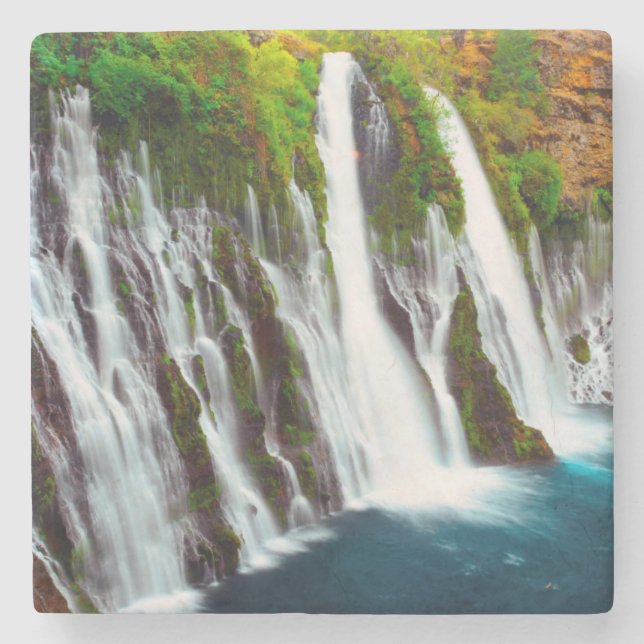 Burney Falls, Mcarthur-Burney Falls Memorial Stone Coaster (Front)