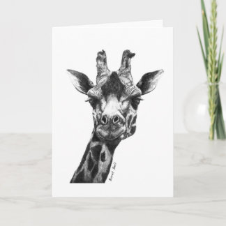 Burney the Giraffe Card