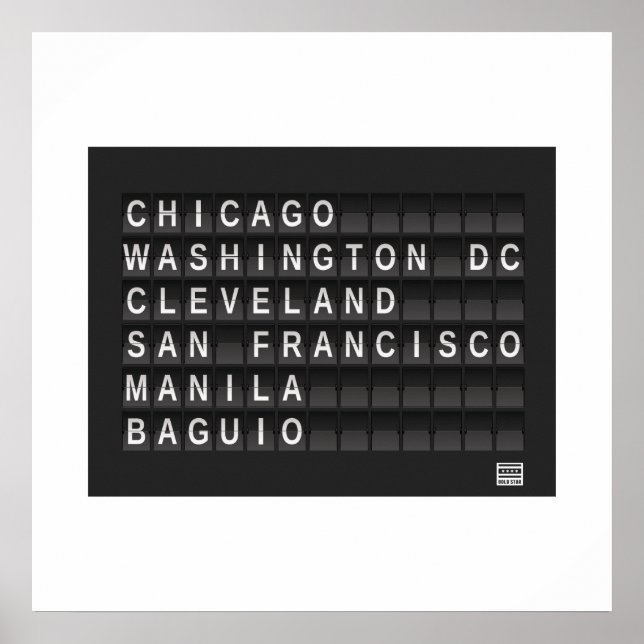 Burnham Planned Bold Star Logo Poster (Front)