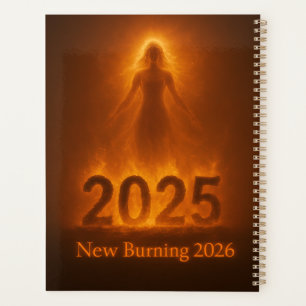 Burning 2025 New Year 2026 Fresh Start Artwork Planner