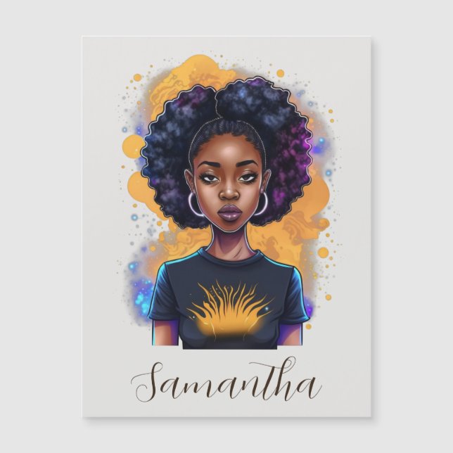 Burning Afro Woman (Front)