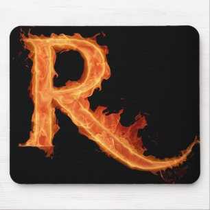 Burning Alfa - R Mouse Mat