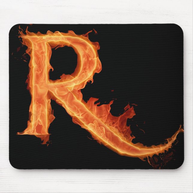 Burning Alfa - R Mouse Mat (Front)