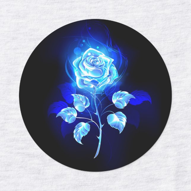 Burning Blue Rose (Design 1)