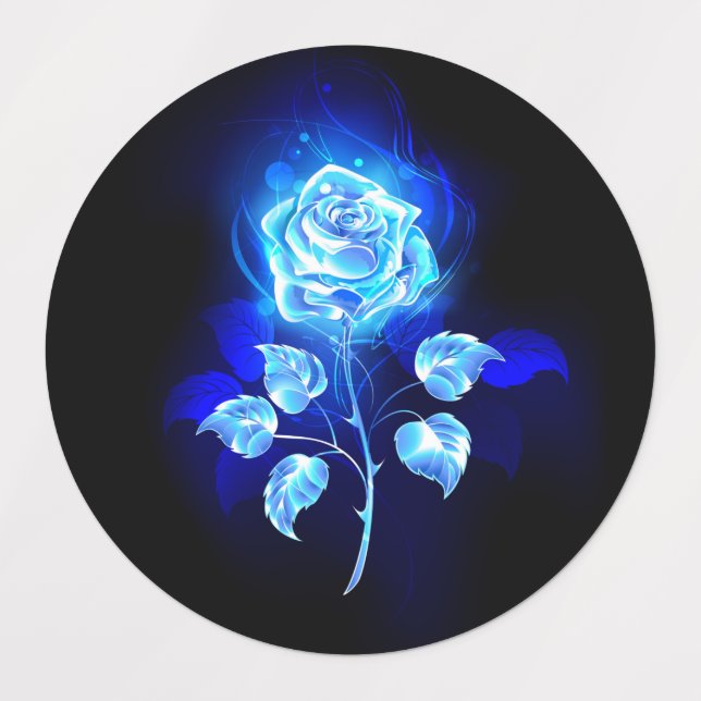 Burning Blue Rose (Design 1)
