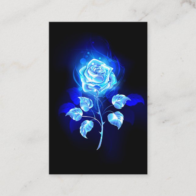 Burning Blue Rose Appointment Card (Front)