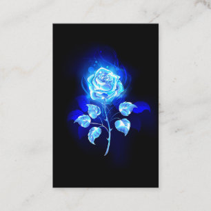 Burning Blue Rose Business Card