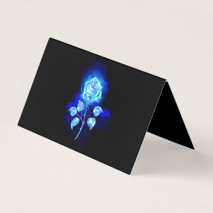 Burning Blue Rose Business Card