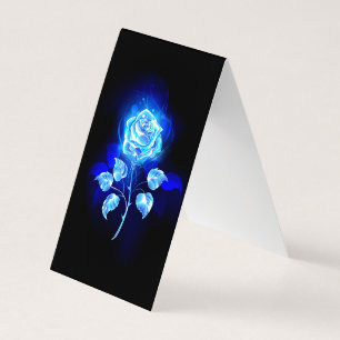 Burning Blue Rose Business Card
