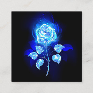 Burning Blue Rose Calling Card