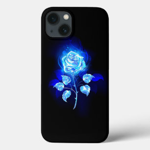 Burning Blue Rose iPhone 13 Case