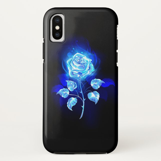 Burning Blue Rose Case-Mate iPhone Case (Back)