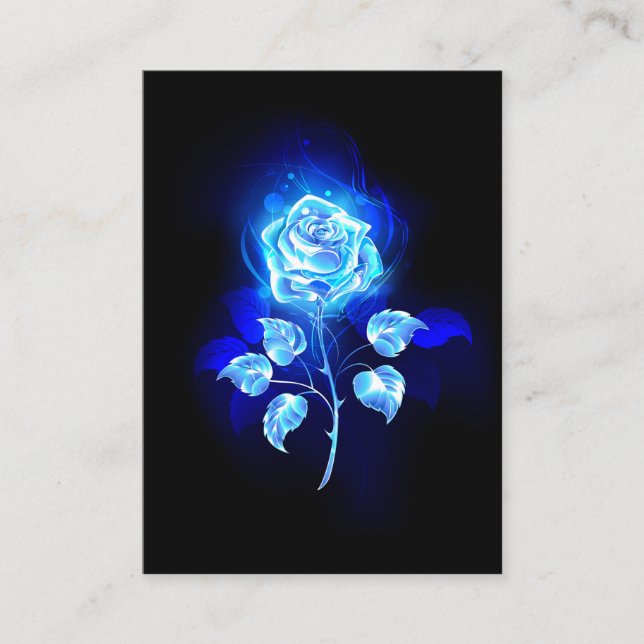 Burning Blue Rose Enclosure Card (Front)