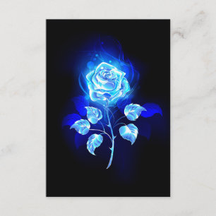 Burning Blue Rose Enclosure Card