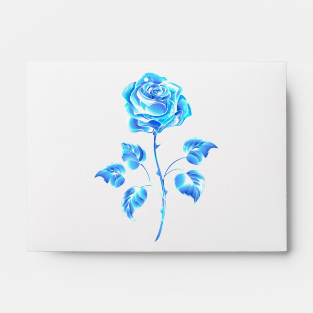Burning Blue Rose Envelope (Front)