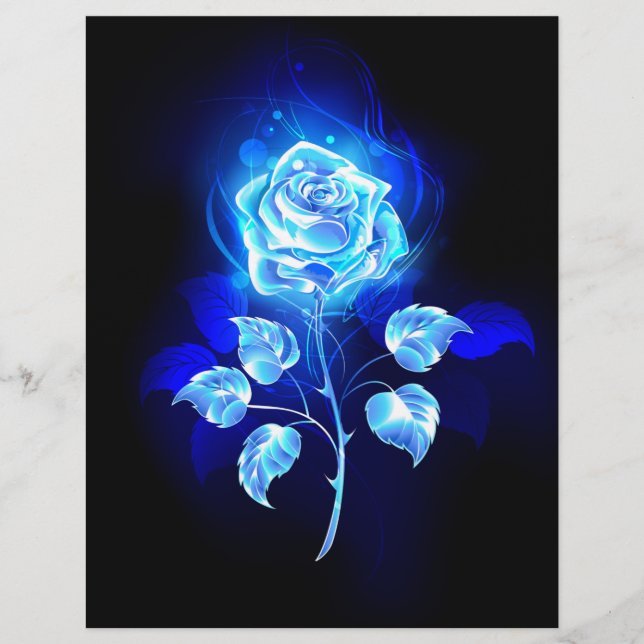 Burning Blue Rose Flyer (Front)