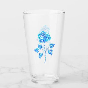 Burning Blue Rose Glass