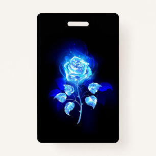 Burning Blue Rose ID Badge