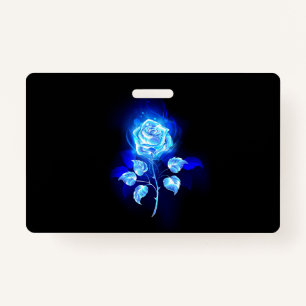 Burning Blue Rose ID Badge