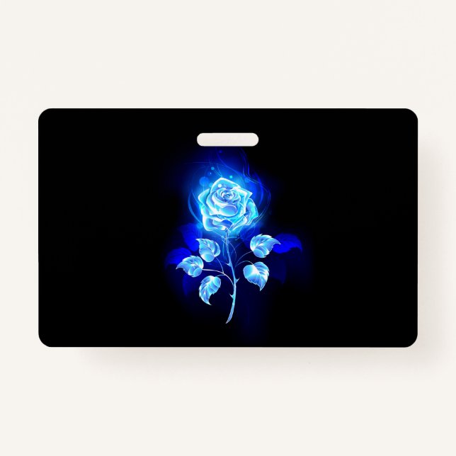 Burning Blue Rose ID Badge (Front)