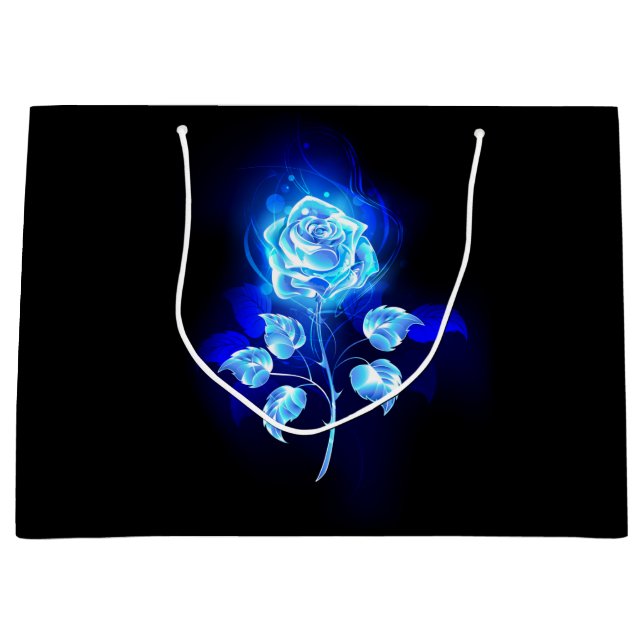Burning Blue Rose Large Gift Bag (Front)