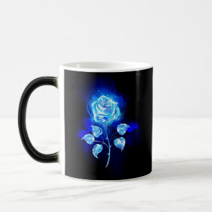 Burning Blue Rose Magic Mug
