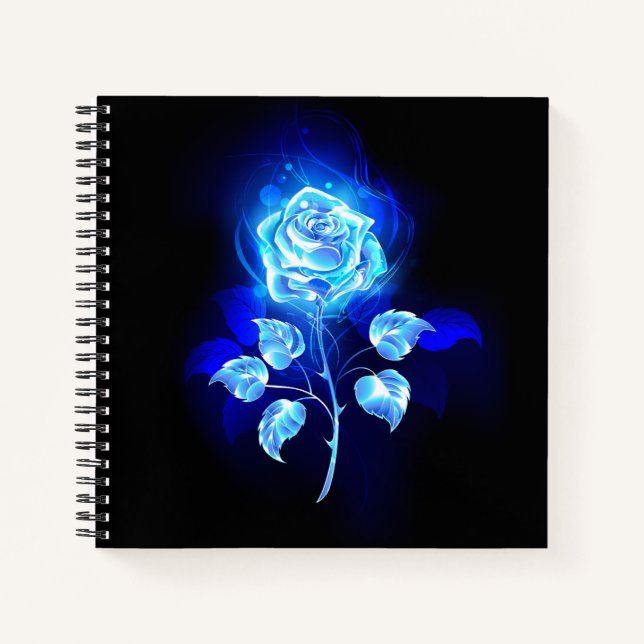 Burning Blue Rose Notebook (Front)