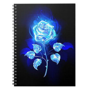 Burning Blue Rose Notebook
